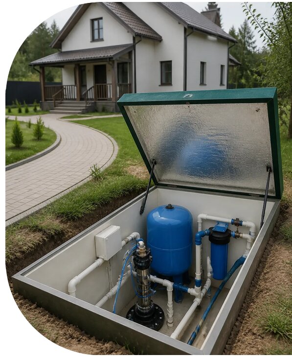 Автономное водоснабжение дома в Киржаче от 154650 р. | АПаруса-Крж